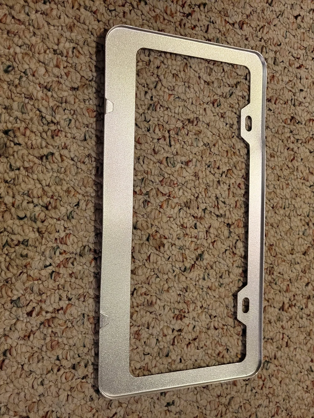 New Orleans Saints Metal License Plate Frame - Silver with Gold Accents